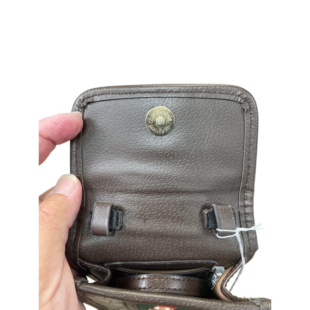 Gucci GG Supreme Canvas Ophidia womans brown red green crossbody SKU 8797 - Picture 10 of 16